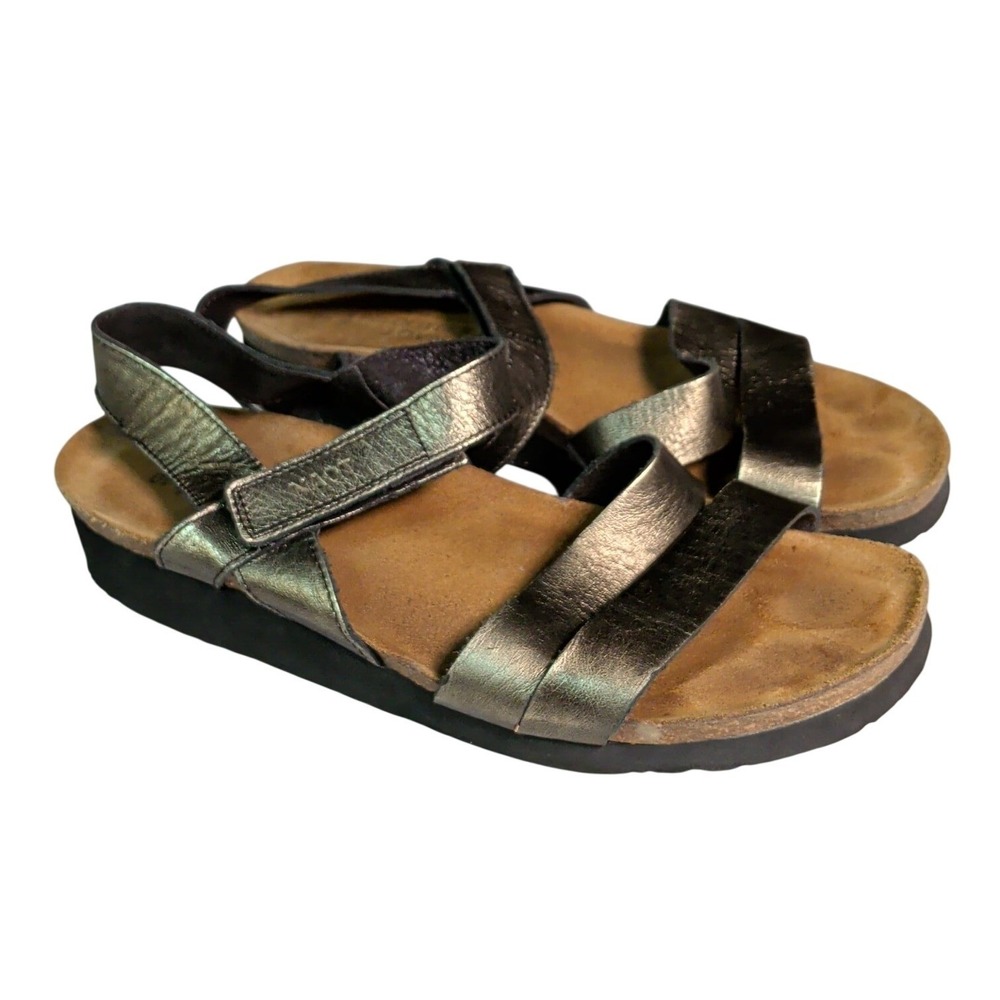 NAOT Kayla Sandals Womens Size 9 Bronze Leather Strappy Comfort Bohemian Boho